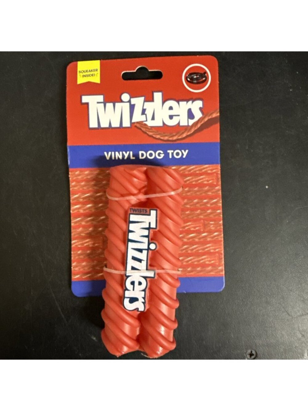 Twizzlers Red Vinyl Squeaky Pet Dog Toy NEW Fast Free Shipping! 🐶 - Picture 1 of 2